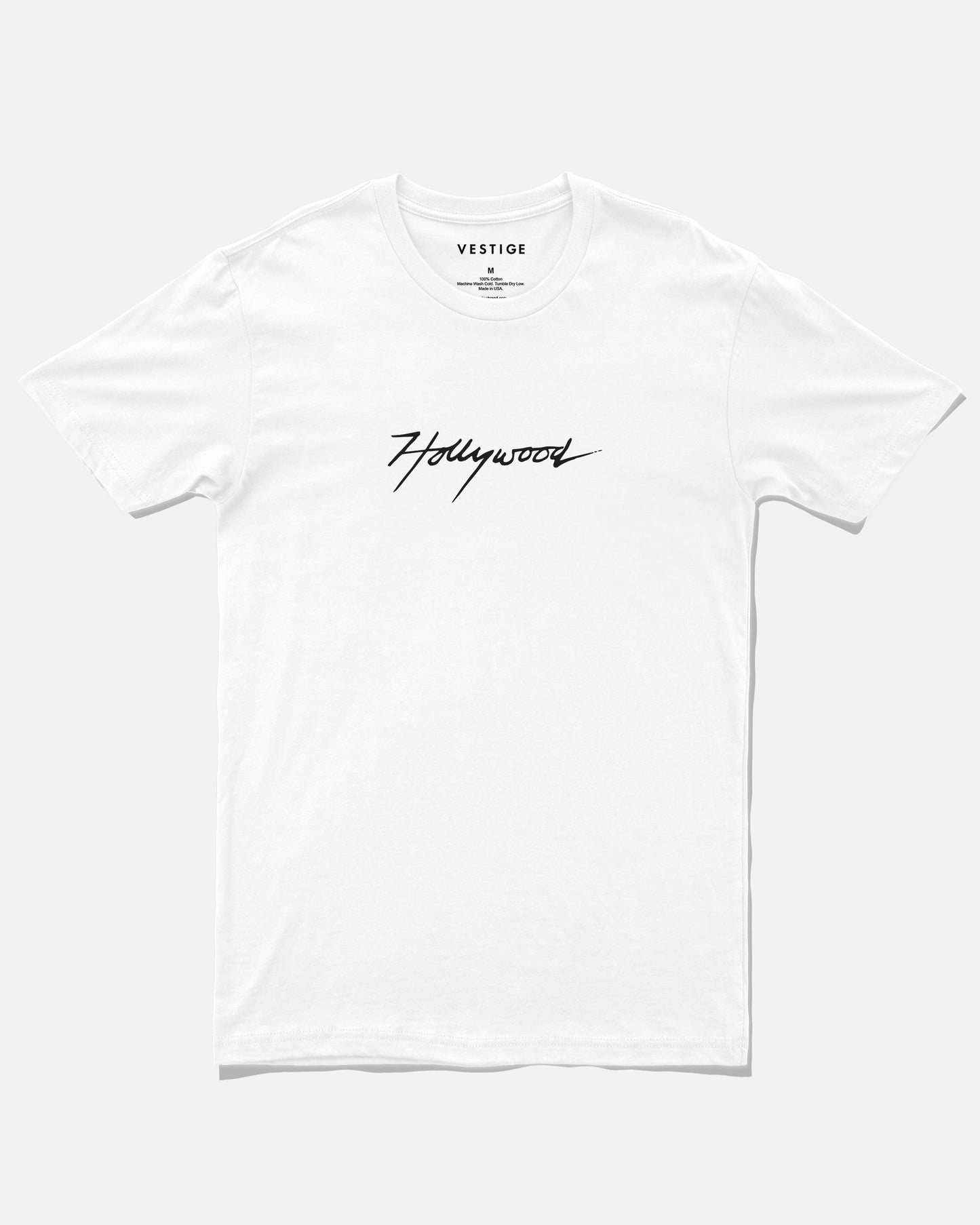 Hollywood Script Tee, White