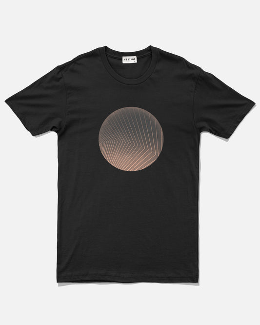 Circle Duo Tone Tee, Black