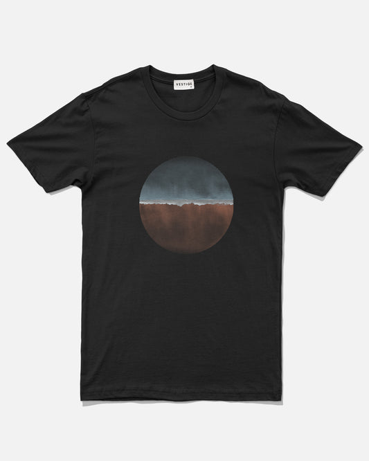 Beach Circle T-Shirt, Black