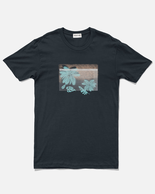 Cell Palm Tee, Navy