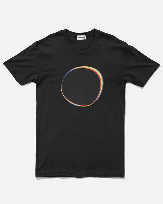 Retro Circle T-Shirt, Black