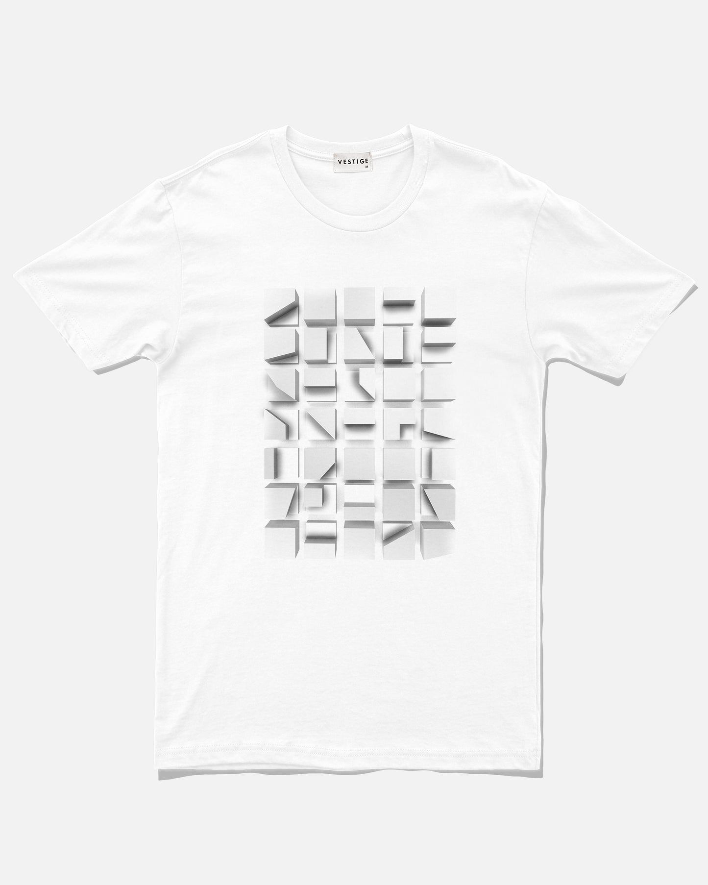 Occlusion Blocks T-Shirt, White