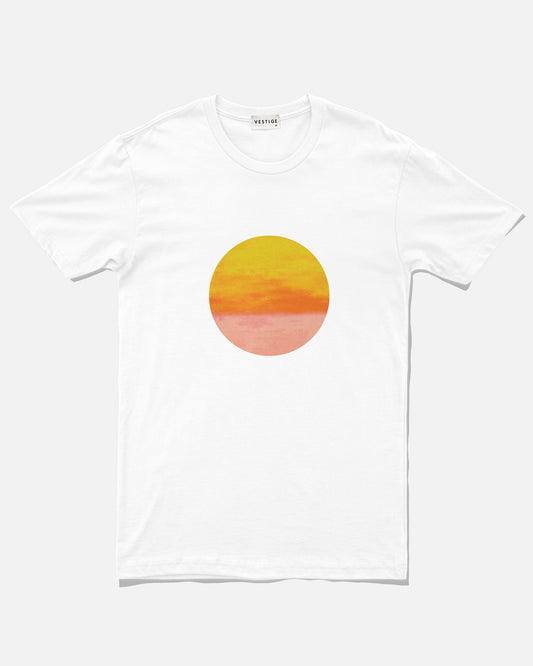 Circle Sun T-Shirt, White