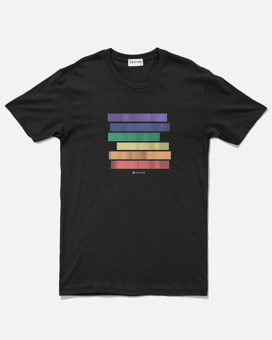 Color Bars Pride Tee, Black