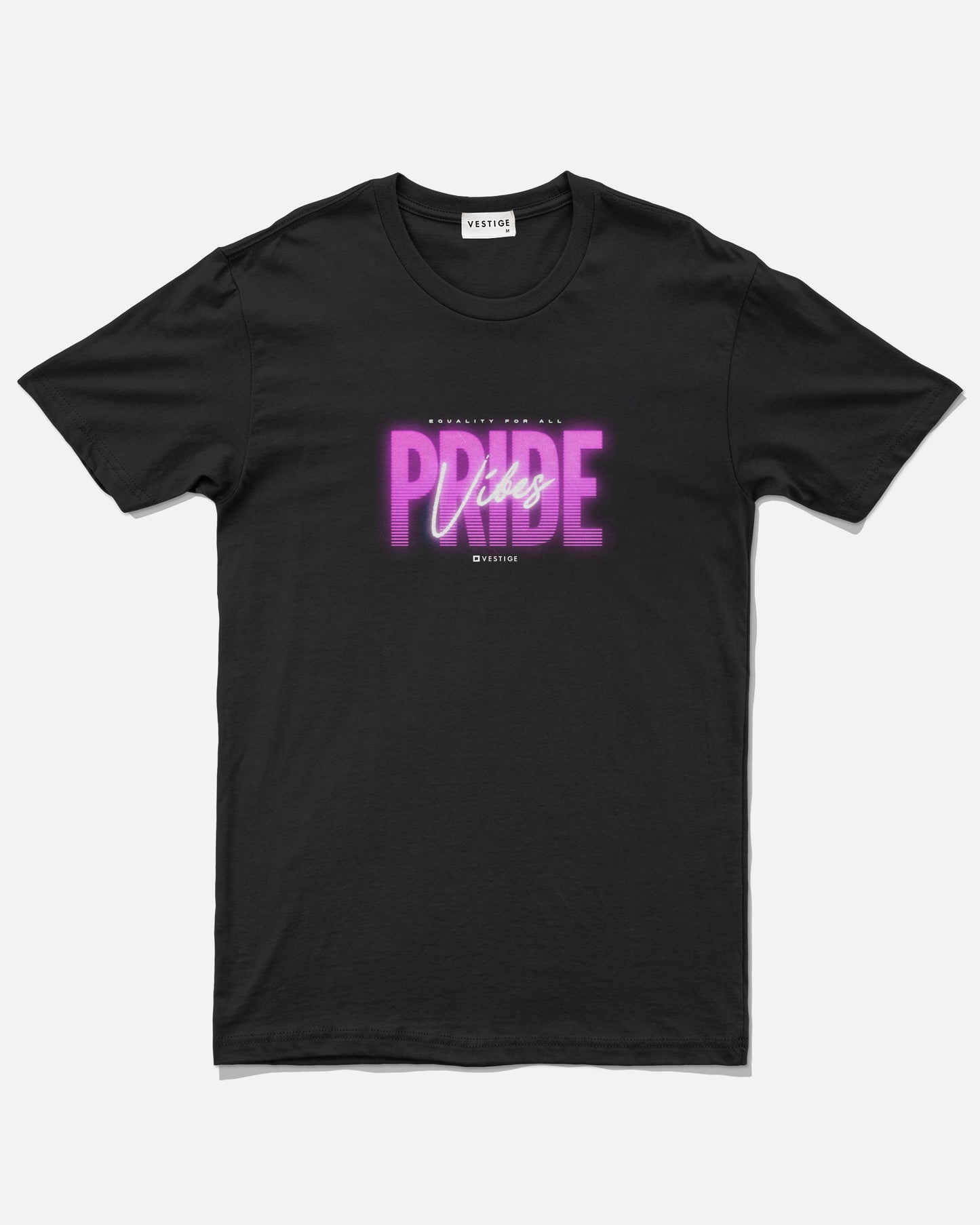 Pride Vibes Neon Tee, Black