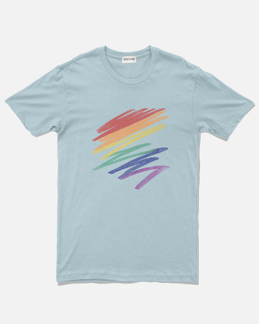 Rainbow Drawn T-Shirt