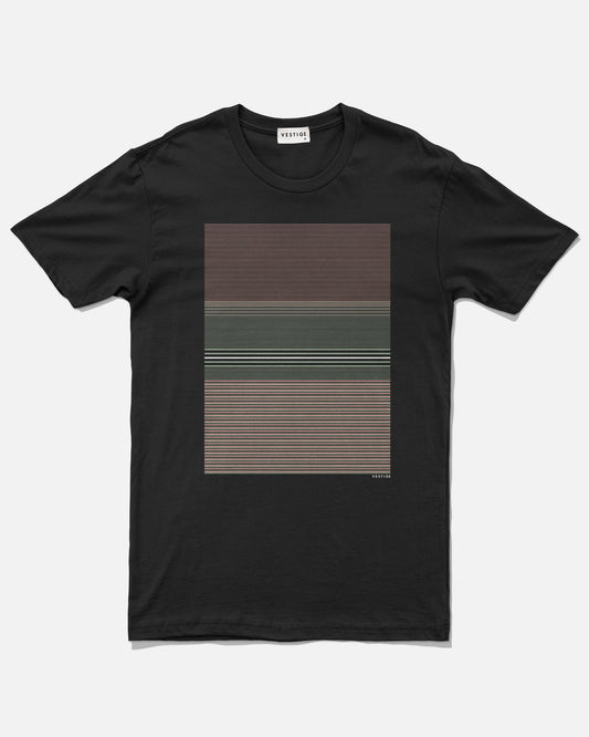 Line Scan Tee, Black