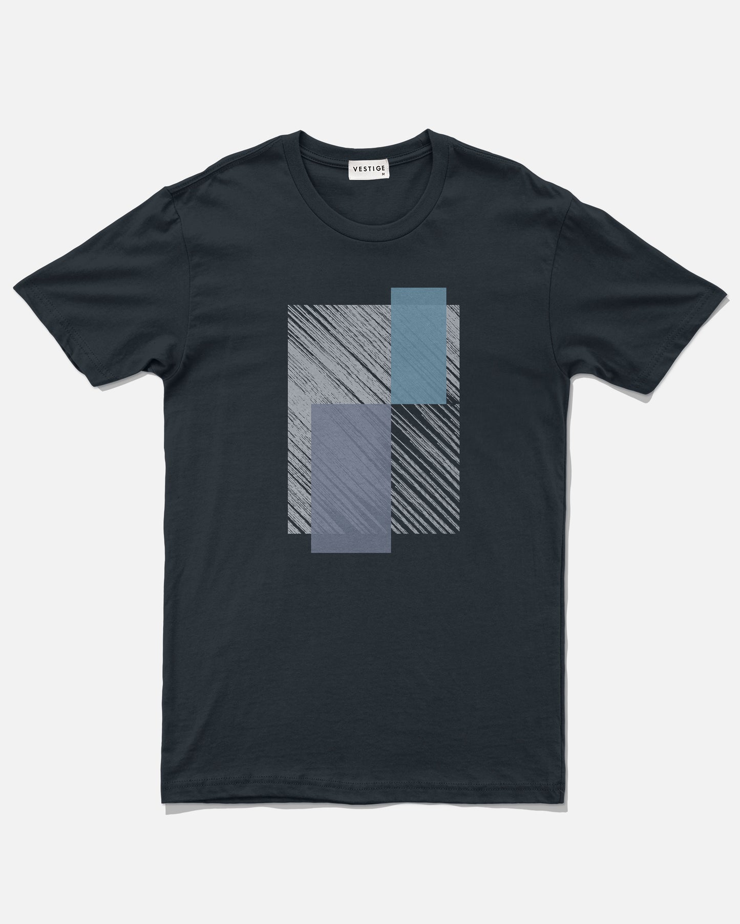 Sketch Block T-Shirt, Navy