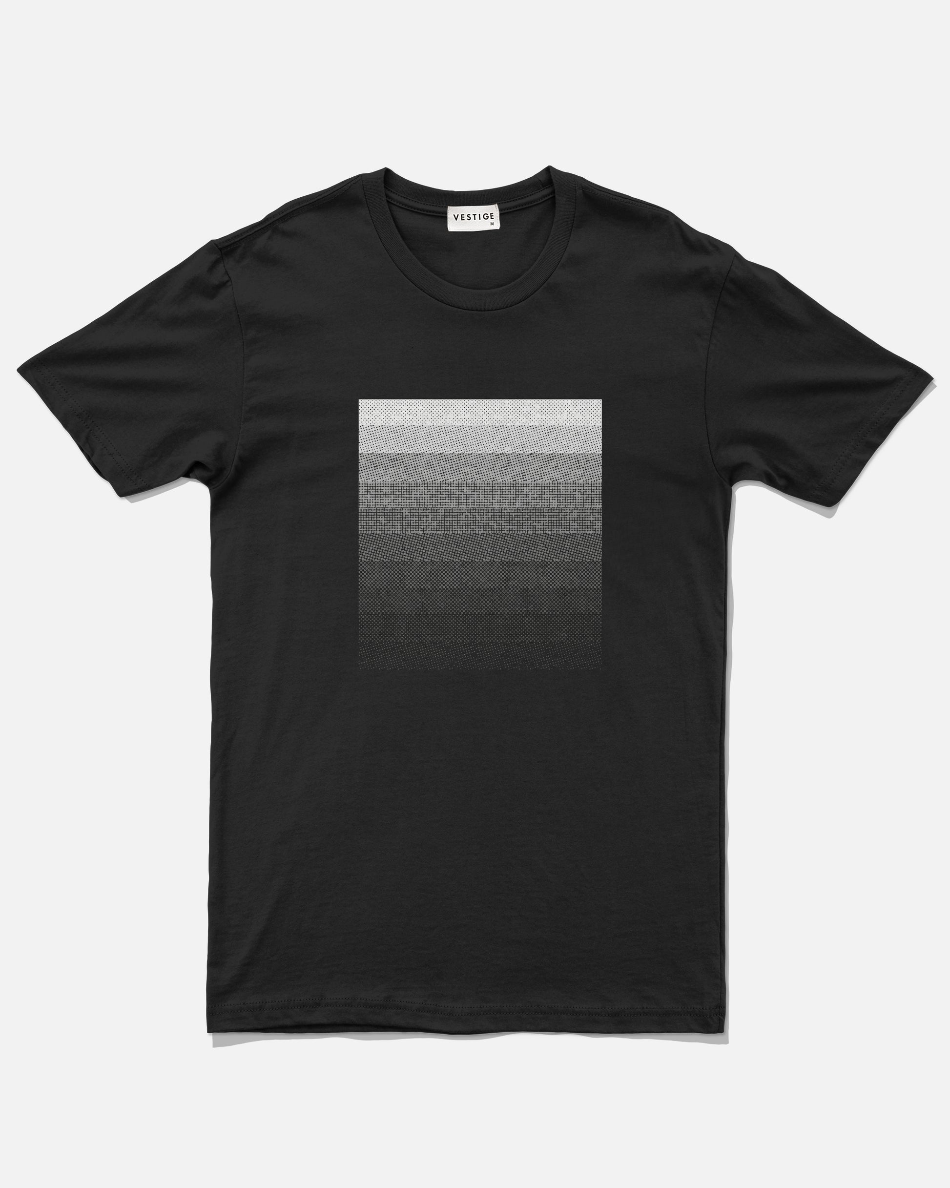 Gradient Halftones Tee, Black – VESTIGE