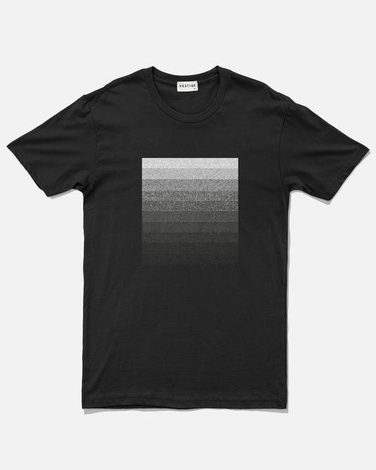 Gradient Halftones Tee, Black