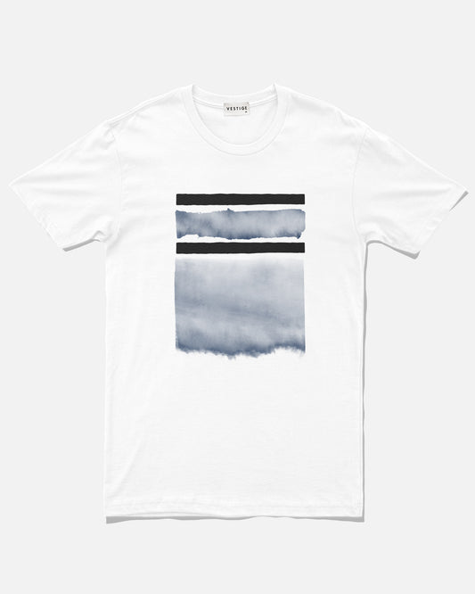Geo Watercolor T-Shirt, White