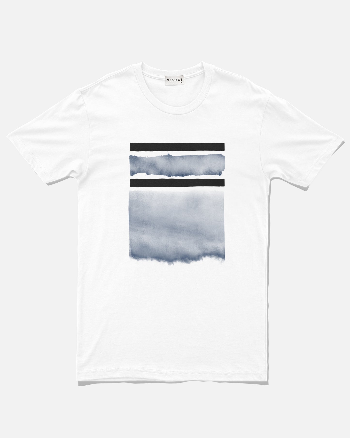 Geo Watercolor T-Shirt, White