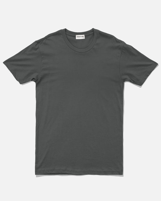 Solid Essential Tee, Charcoal