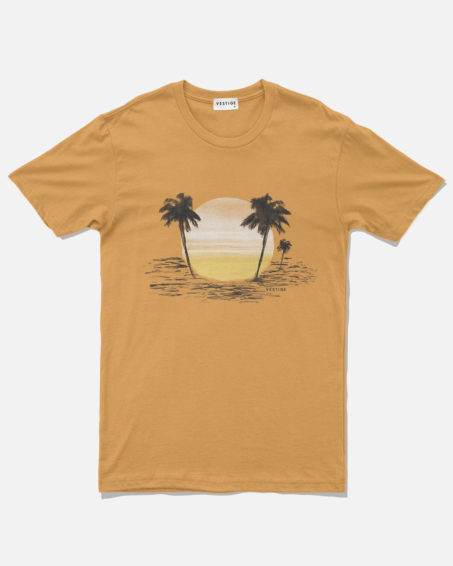 Sunset Isle Tee, Golden Mango-VESTIGE