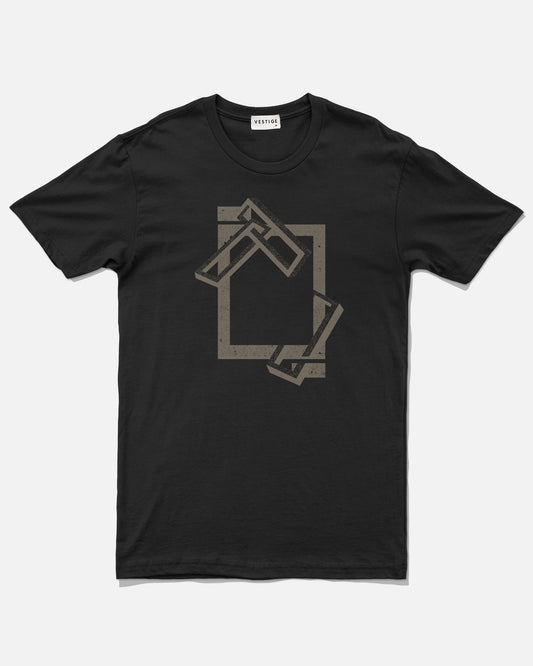 Dimensional Links Tee, Black