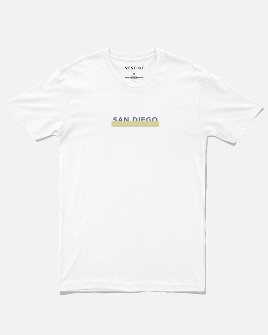 San Diego Bar Tee, White