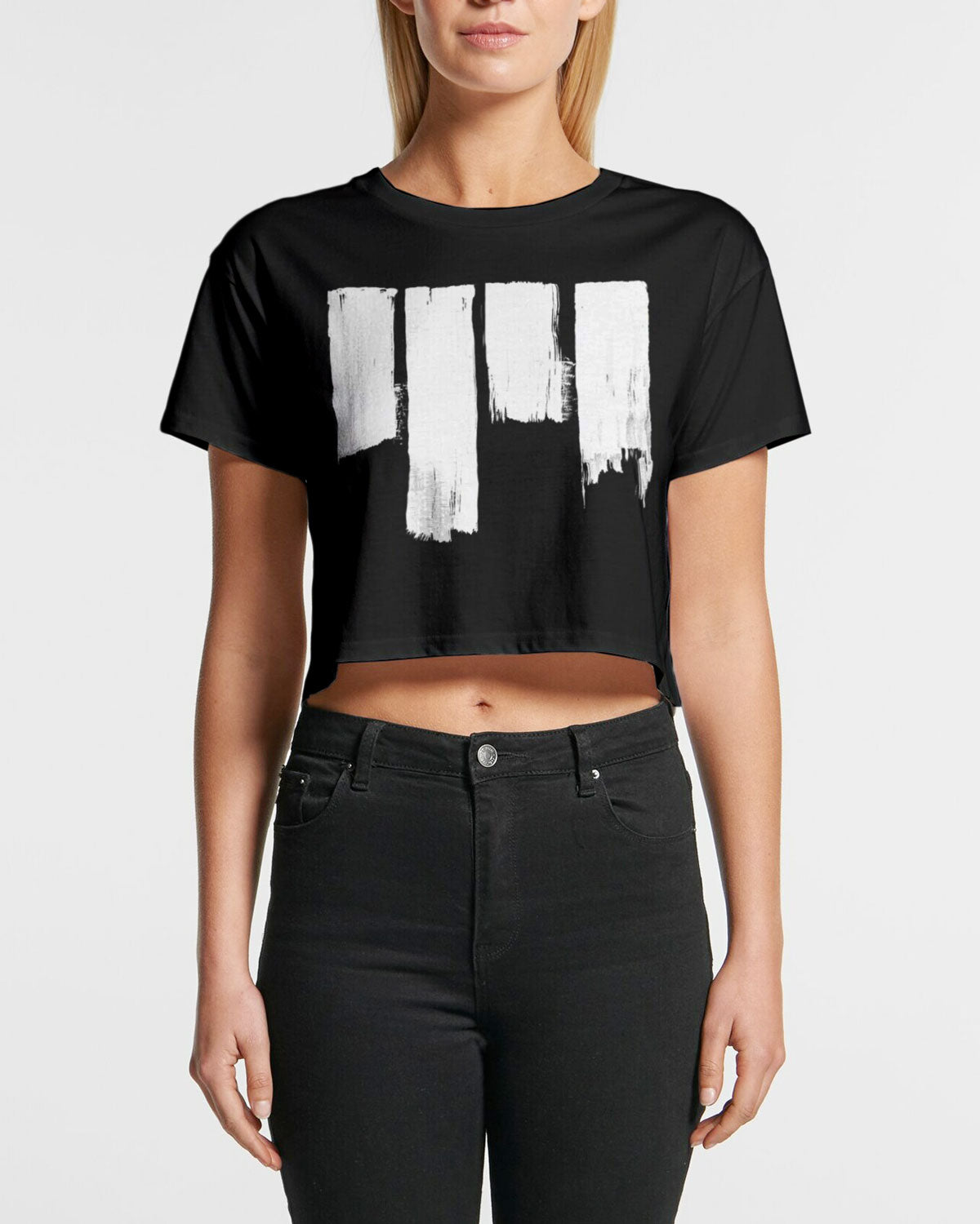 Women's Corral Crop Tee, Black